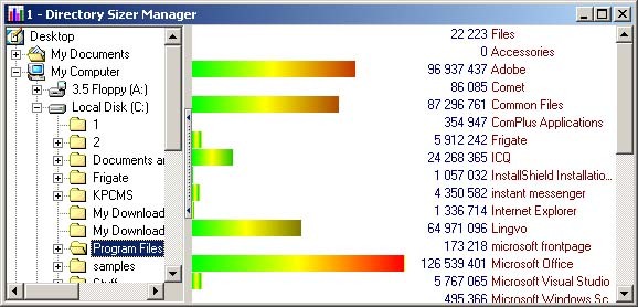 Directory Size Manager Screenshot